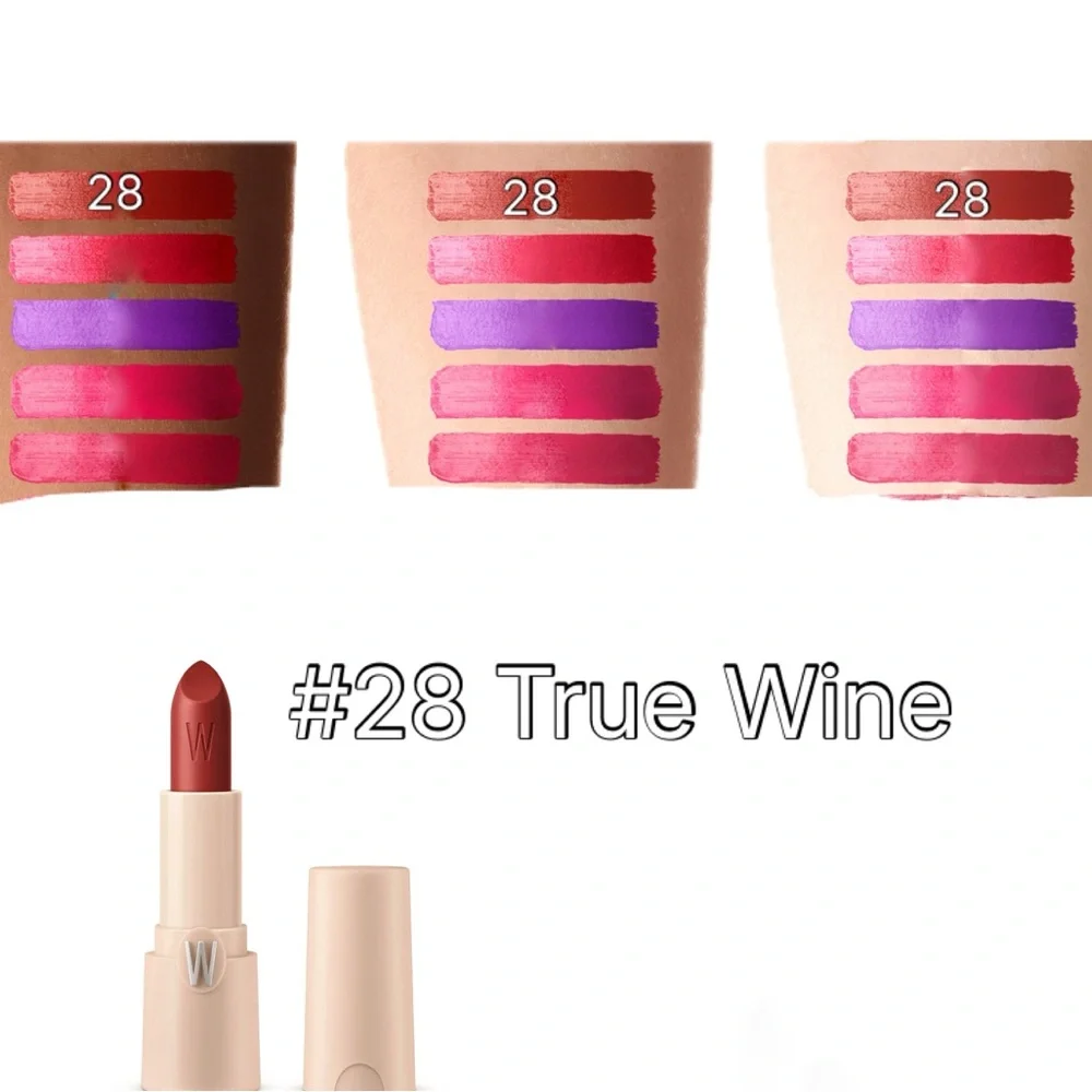 Wycon Cosmetics Lip Shot Satin Lipstick-28 True Wine NWT
